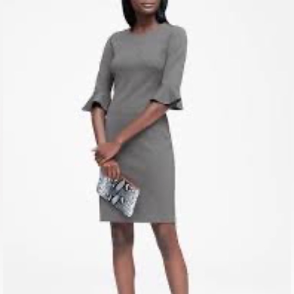 Banana Republic shift dress with flutter sleeves Size 2 Tall